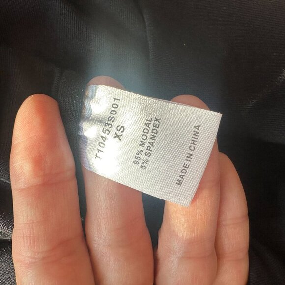 TART Black Knit Wrap Front Ruched Body Con Mini Dress Size XS - Picture 12 of 12